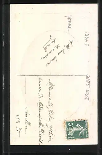 Präge-AK Avallon, La Statue de Vauban