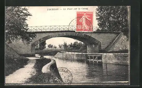 AK Courlon, Le Pont sur le Canal