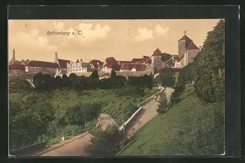 AK Rothenburg ob der Tauber, Ortsansicht