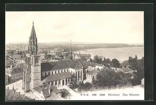 AK Konstanz, Das Münster aus der Vogelschau