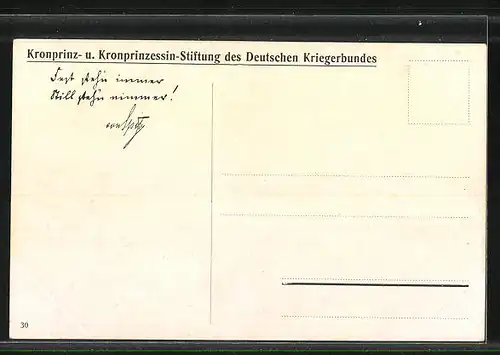 Künstler-AK Römhild, Das Kriegerwaisenhaus