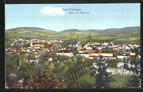 AK Bad Kissingen, Blick vom Altenberg