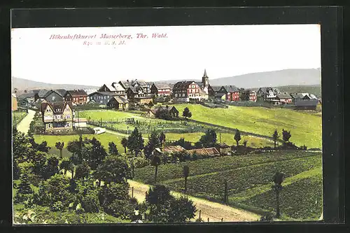 AK Masserberg / Thr. Wald, Gesamtansicht mit Kirche