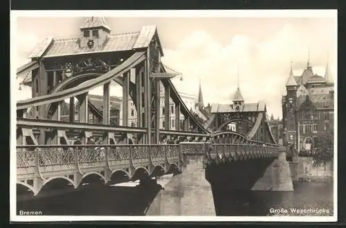 AK Bremen, Grosse Weserbrücke