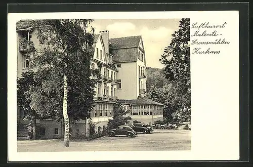 AK Malente-Gremsmühlen, Kurhaus mit Autos