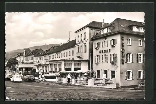 AK Rüdesheim am Rhein, Hotel-Krone