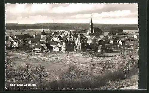 AK Rheinböllen /Hunsrück, Teilansicht mit Kirche