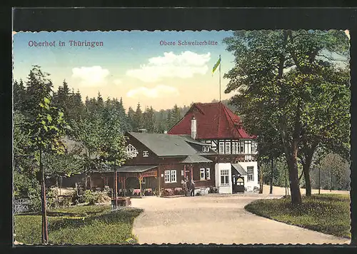 AK Oberhof /Thüringen, Gasthaus Obere Schweizerhütte