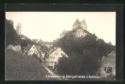 AK Meersburg, Steigstrasse und Schloss