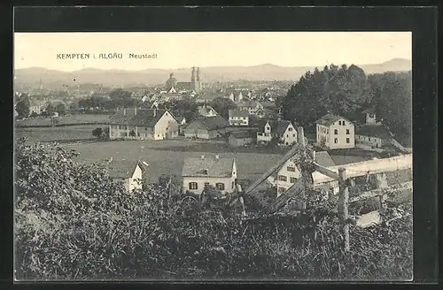 AK Kempten i. Algäu, Ortsansicht, Neustadt