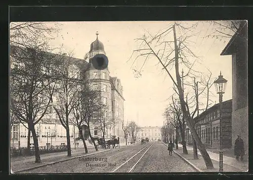 AK Insterburg, Hotel Dessauer Hof