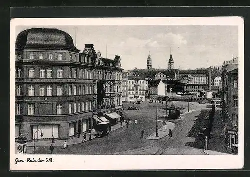 AK Gera, Strasseneck am Platz der S.A.