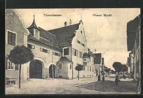 AK Thannhausen, Oberer Markt, Strassenpartie