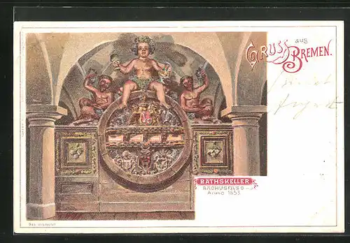 AK Bremen, Bachusfass im Ratskeller