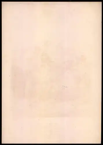 Lithographie Herzogthum Sachsen Meinungen, Feldjäger, Altkolorierte Lithographie aus Eckert & Monten um 1840, 36 x 26cm