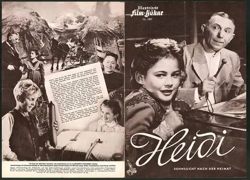 Filmprogramm IFB Nr. 1807, Heidi, Elsbeth Sigmund, Heinrich Gretler, Regie: Luigi Comencini