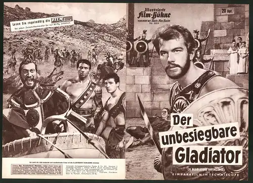 Filmprogramm IFB Nr. 6004, Der unbesiegbare Gladiator, Richard Harrison, Isabelle Corey, Regie: Anthony Momplet