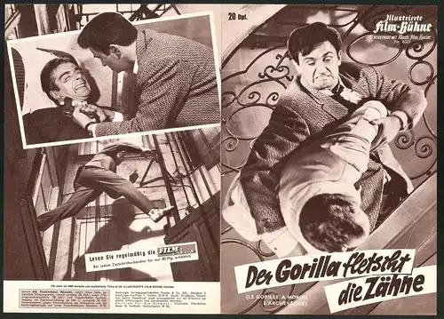 Filmprogramm IFB Nr. 6321, Der Gorilla fletscht die Zähne, Roger Hanin, Roger Dumas, Regie: Maurice Labro
