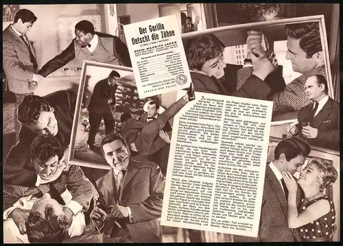 Filmprogramm IFB Nr. 6321, Der Gorilla fletscht die Zähne, Roger Hanin, Roger Dumas, Regie: Maurice Labro