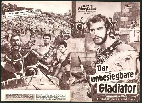 Filmprogramm IFB Nr. 6004, Der unbesiegbare Gladiator, Richard Harrison, Isabelle Corey, Regie: Anthony Momplet