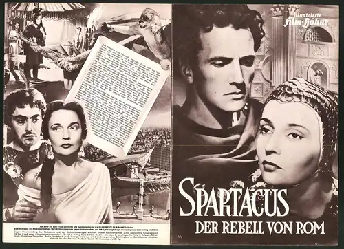 Filmprogramm IFB Nr. 1992, Spartacus - Der Rebell von Rom, Massimo Girotti, Gianna M. Canale, Regie: Riccardo Freda
