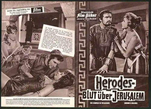 Filmprogramm IFB Nr. 4871, Herodes - Blut über Jerusalem, Edmund Purdom, Sylvia Lopez, Regie: Arnaldo Genoino