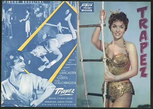 Filmprogramm DNF, Trapez, Gina Lollobrigida, Tony Curtis, Burt Lancaster, Regie:Carol Reed