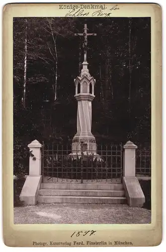 Fotografie Ferd. Finsterlin, München, Ansicht Berg, Königs-Denkmal