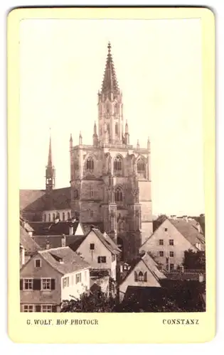 Fotografie G. Wolf, Constanz, Ansicht Konstanz, Blick auf das Münster