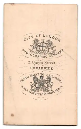 Fotografie Photographic Company, London, 2, Queen Steet, Portrait junger Herr im Anzug mit Krawatte