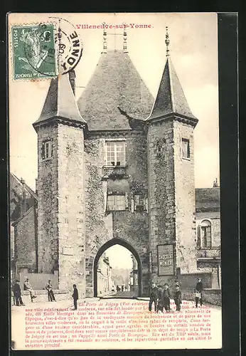 AK Villeneuve-sur-Yonne, La Porte de Joigny