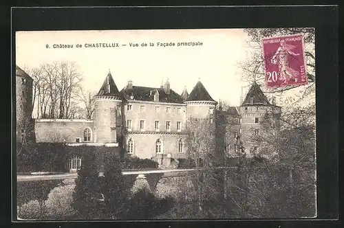 AK Chastellux, Le Château, Vue de la Facade principale