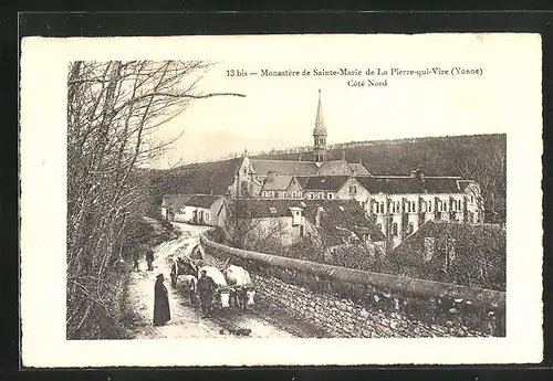 AK Saint-Léger-Vauban, Monastère de Sainte-Marie de La Pierre-qui-Vire, Côté Nord