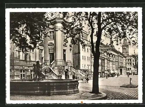 AK Liegnitz, Ring und altes Rathaus