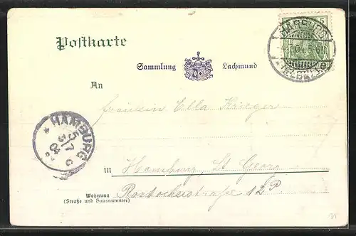 AK Ehestorf i. d. Haake, H. J. Prigge`s Restaurant mit Kindern, Wappen