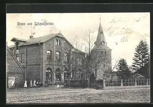 AK Schmalförden, Ortspartie mit Kirche