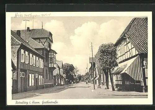 AK Rotenburg i. Hann., Goethestrasse