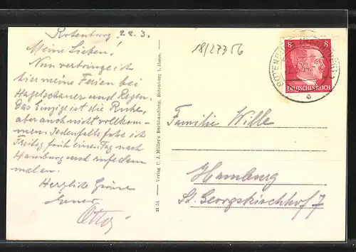 AK Rotenburg i. Hann., Goethestrasse