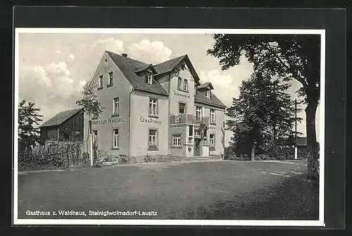 AK Steinigtwolmsdorf /Lausitz, Gasthaus zum Waldhaus