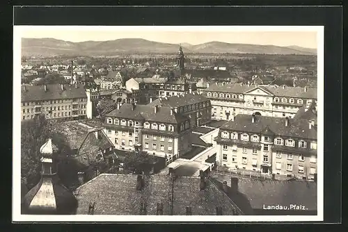 AK Landau /Pfalz, Ortsansicht aus der Vogelschau
