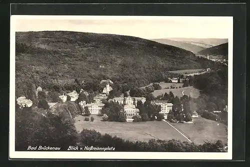 AK Bad Brückenau, Blick vom Hassmannsplatz