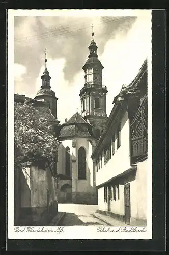 AK Bad Windsheim, Blick a. d. Stadtkirche