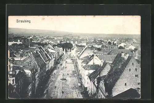 AK Straubing, Ortsansicht aus erhöhter Position