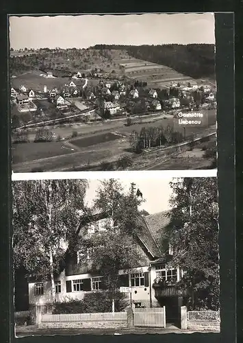 AK Waldenbuch b. Stuttgart, Gasthaus Liebenau, Ortsansicht