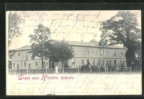 AK Krücken / Weddelbrook, Blick auf ein Gehöft