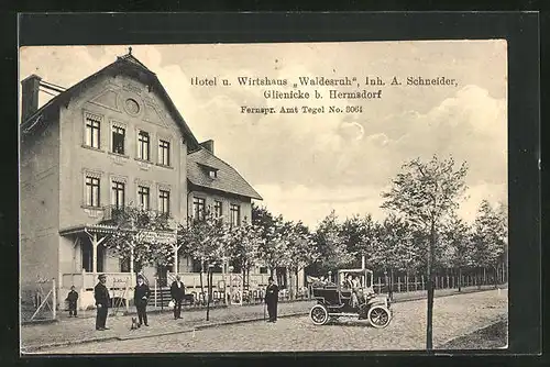 AK Glienicke b. Hermsdorf, Hotel und Wirtshaus Waldesruh