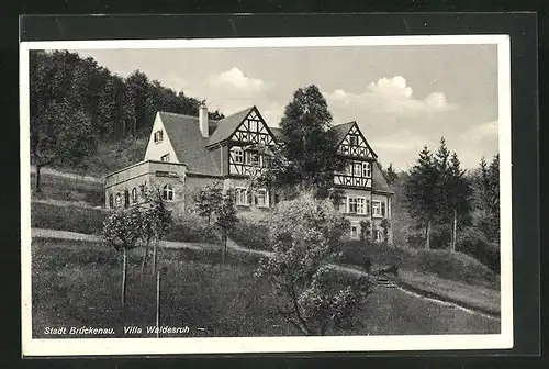 AK Brückenau, Hotel Villa Waldesruh