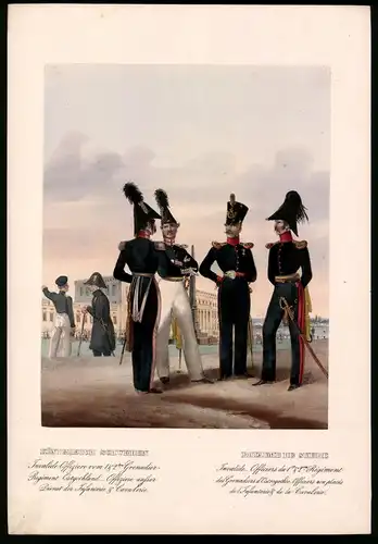 Lithographie Königreich Schweden, altkoloriert, montiert, aus Eckert & Monten um 1840 Vorzugsausgabe, 36 x 25cm