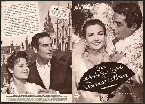 Filmprogramm IFB Nr. 3261, Die wunderbare Liebe der Bianca Maria, Jorge Mistral, Manuel Luna, Regie Luis Lucia