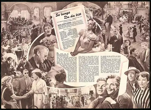 Filmprogramm IFB Nr. 2031, So lange Du da bist, Maria Schell, O. W. Fischer, Hardy Krüger, Regie Harald Braun